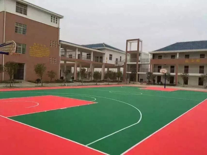 珠海香洲小学丙烯酸篮球场