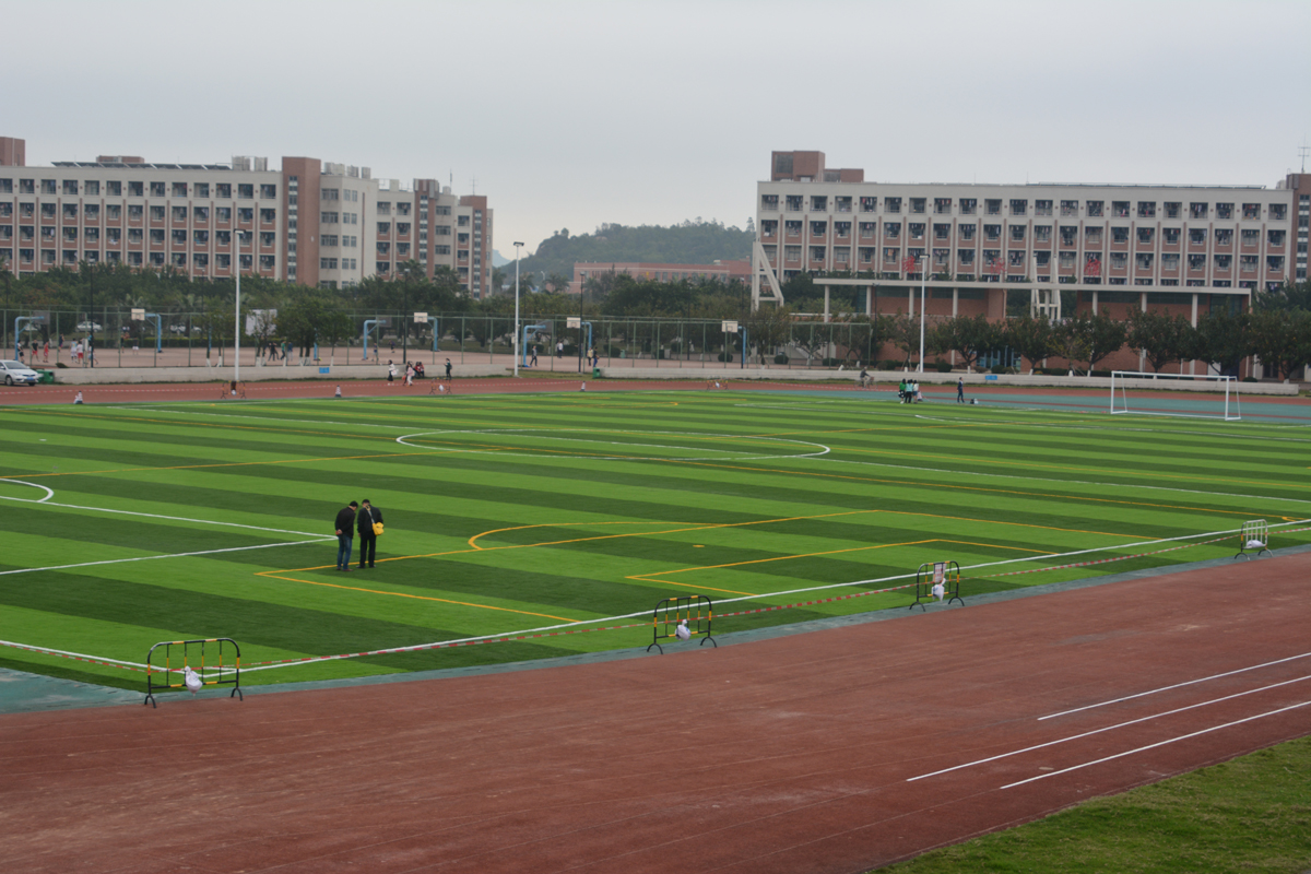 珠海吉林大学人造草足球场完工