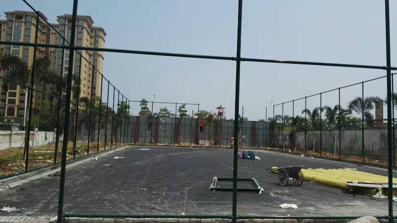 网球场沥青基础 围网安装