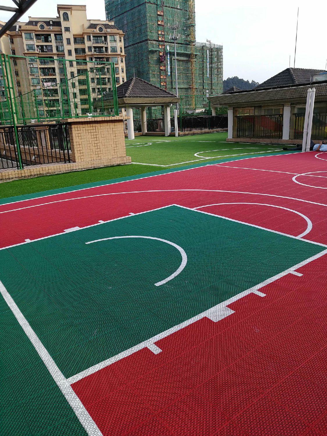 幼儿园拼装地板篮球场