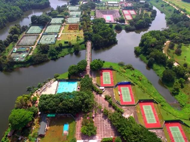 深圳观澜湖 室外网球场