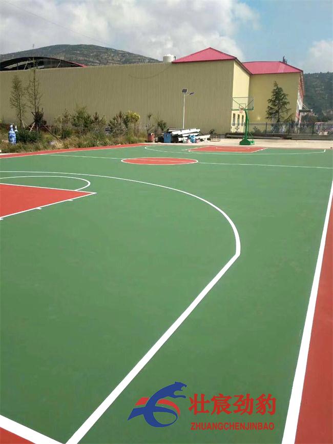 丙烯酸篮球场施工篮球场材料丙烯酸球场